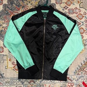 Jeffree Star Mint and Black Bomber Jacket